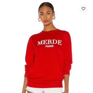 NWT Revolve Departure Merde Sweatshirt Size Large